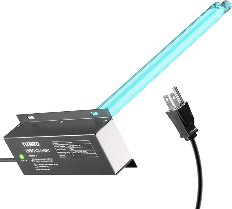 TURBRO AC 120V 36W HVAC UV Light Kit Air Purifier, ETL&CARB Certified, Comes with a 15.2 in 4-Pin 2G11 Base Lamp, Installation Template, and Ballast, for Cleaning Air and Ducted AC Systems, UV36P - Image 1